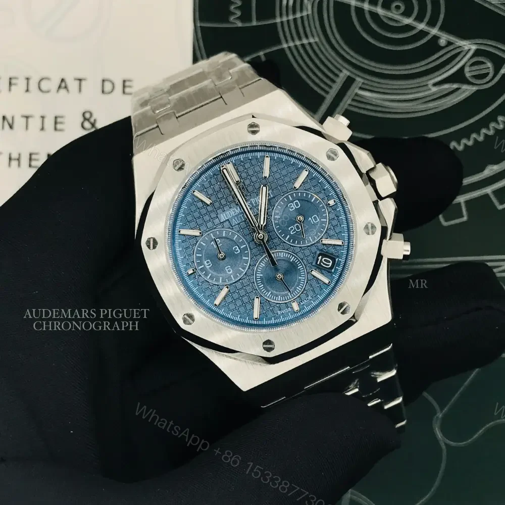Audemars Piguet Royal Oak Blue Chronograph Watches — view 1