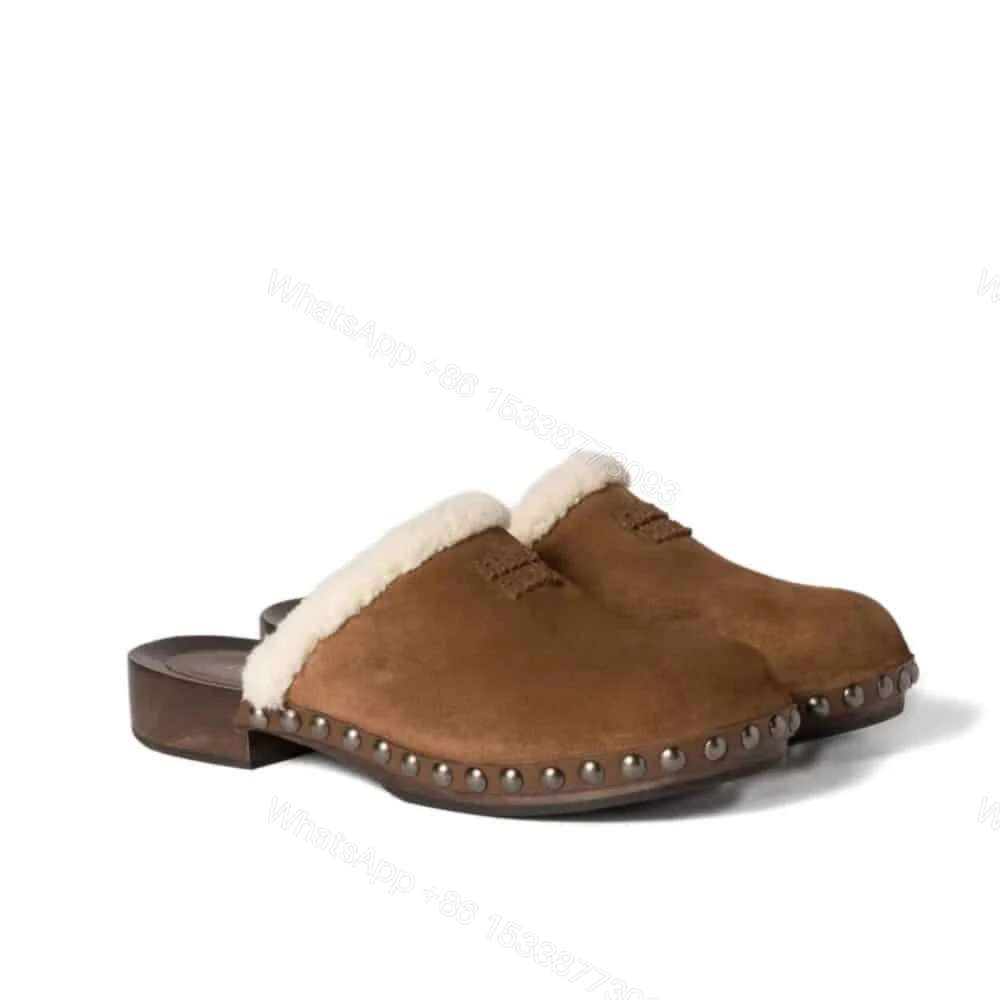 View 10 of MIUMIU SUEDE CLOGS COCOA BROWN 5Z504E Z0G F0324 F ZF30