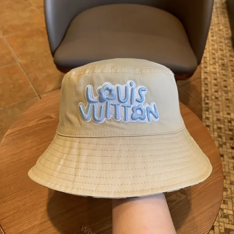 View 8 of Color-Shift Monogram Bucket Hat (Multicolor LV-Inspired)