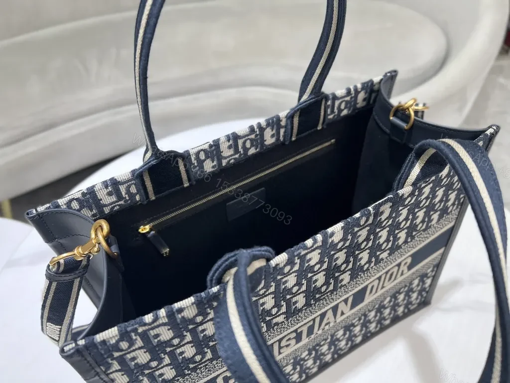 View 3 of Bold Monogram Tote: Dior-Inspired Luxe Tote Bag
