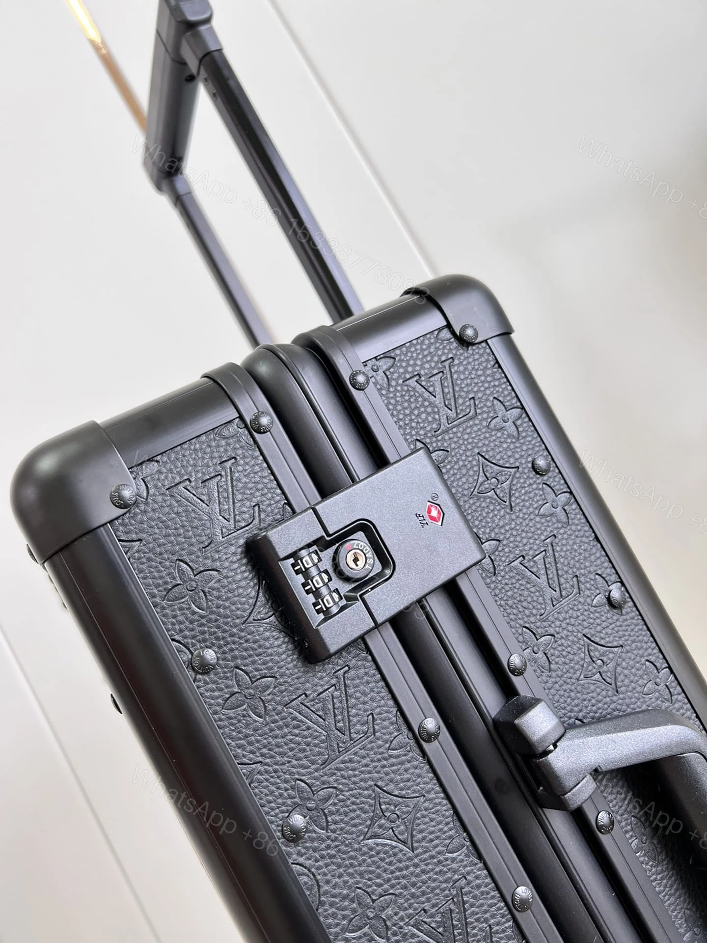 View 6 of Louis Vuitton Horizon Rolling Trunk Suitcase Monogram Eclipse Coated Canvas Black 55Cm