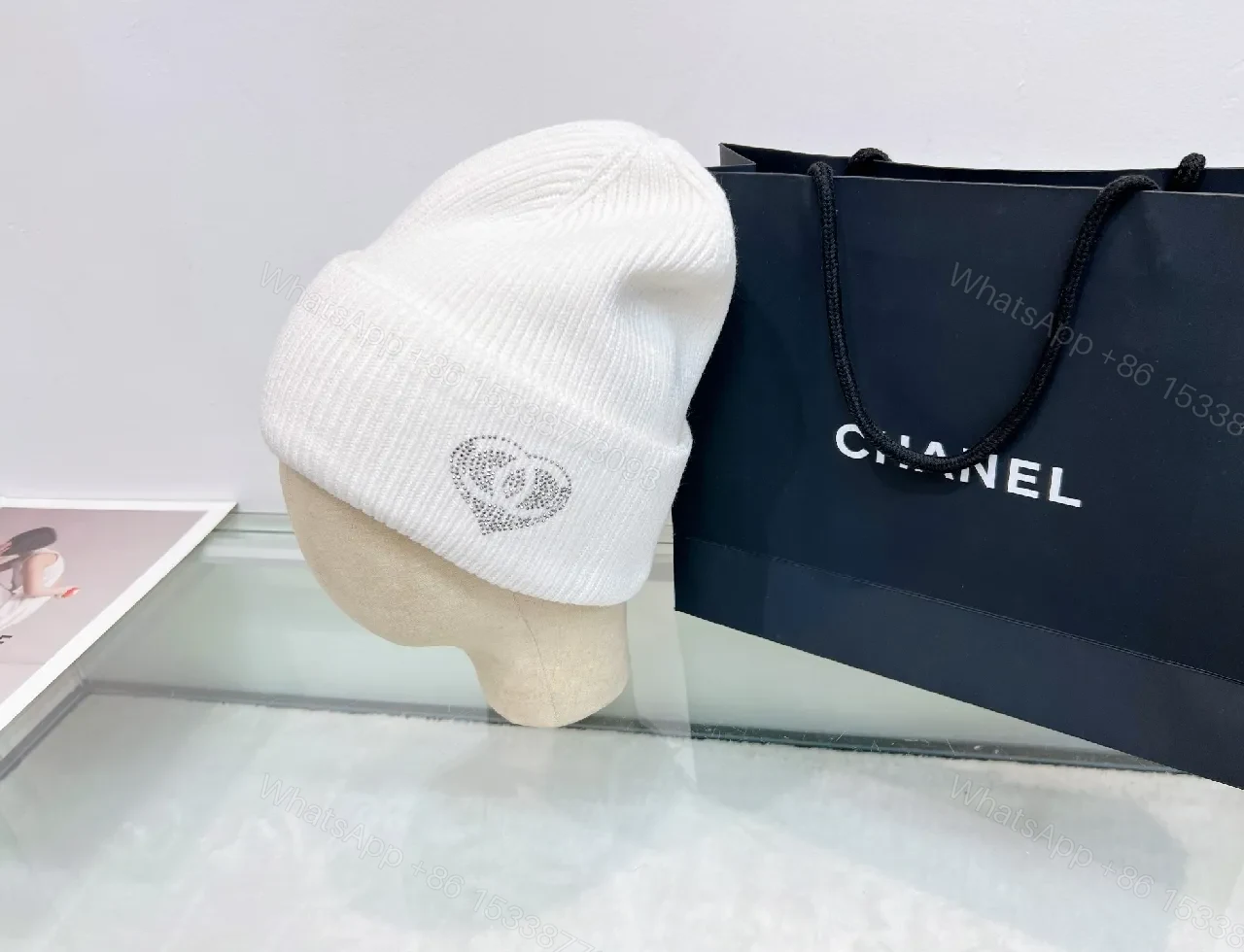 View 9 of Knit Beanie: Soft Ribbed Fold-Over, Luxury Accent, Unisex