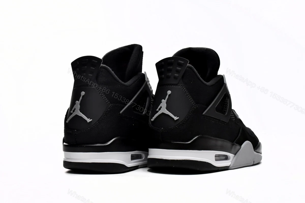 Air Jordan 4 Retro Black Canvas DH7138-006(Top quality ) — view 2