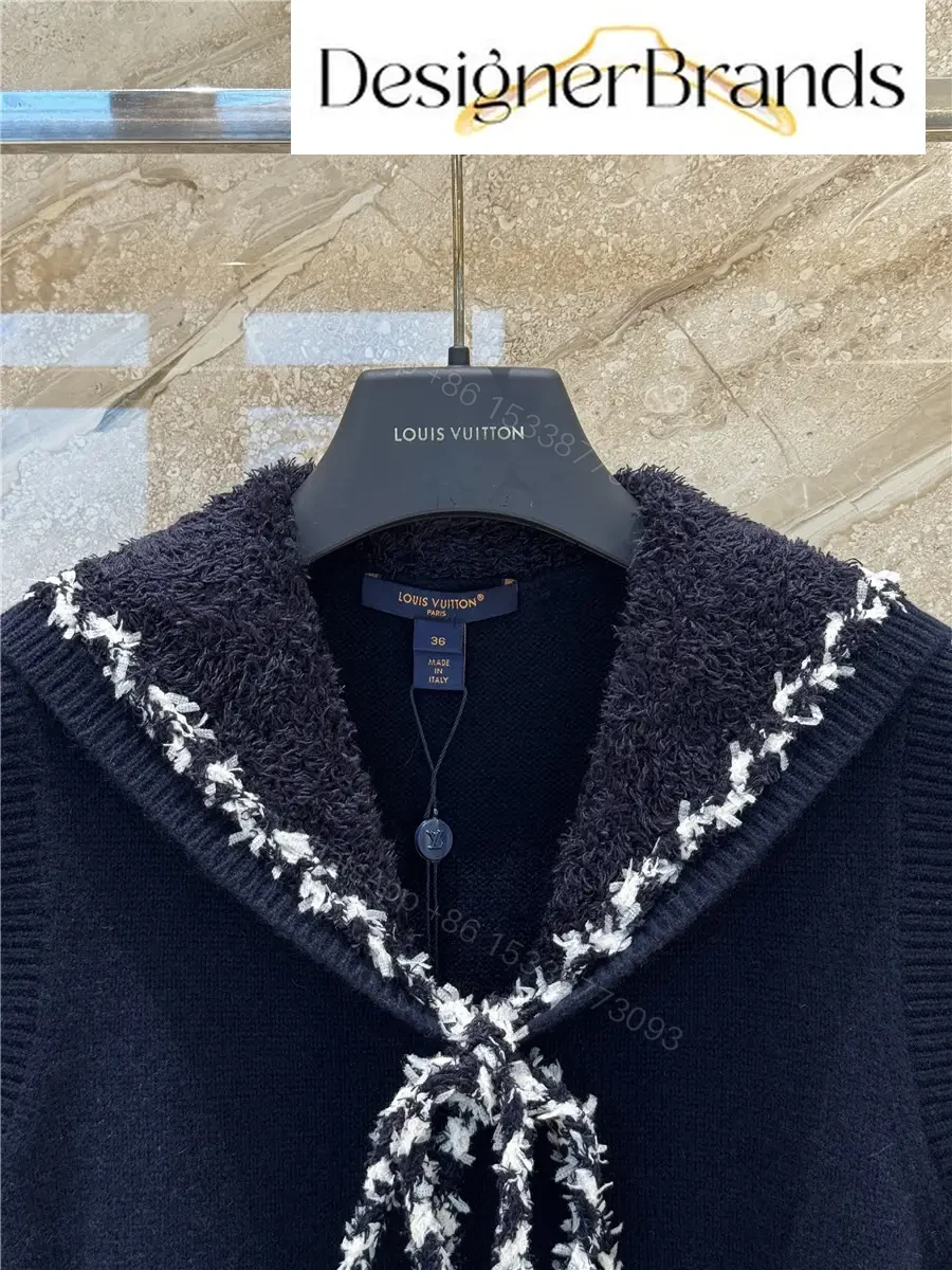 View 3 of Louis Vuitton Sailor-Collar Knitted Dress