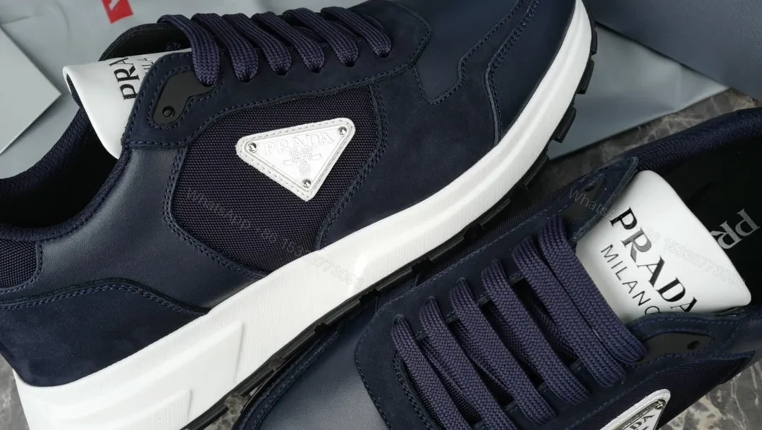 View 3 of Navy Suede-Tech Modern Runner: All-Day Comfort Sneakers