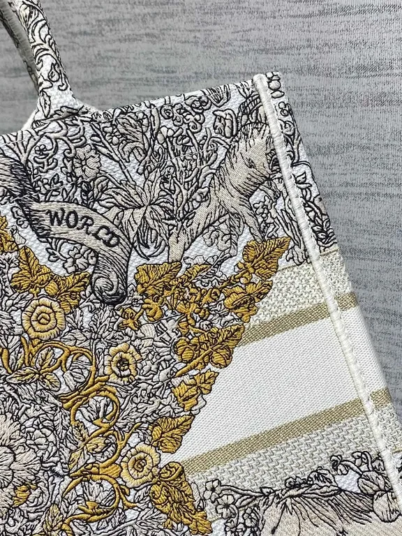 View 2 of Chic Patterned Tote: Dior-Inspired Luxury Carryall