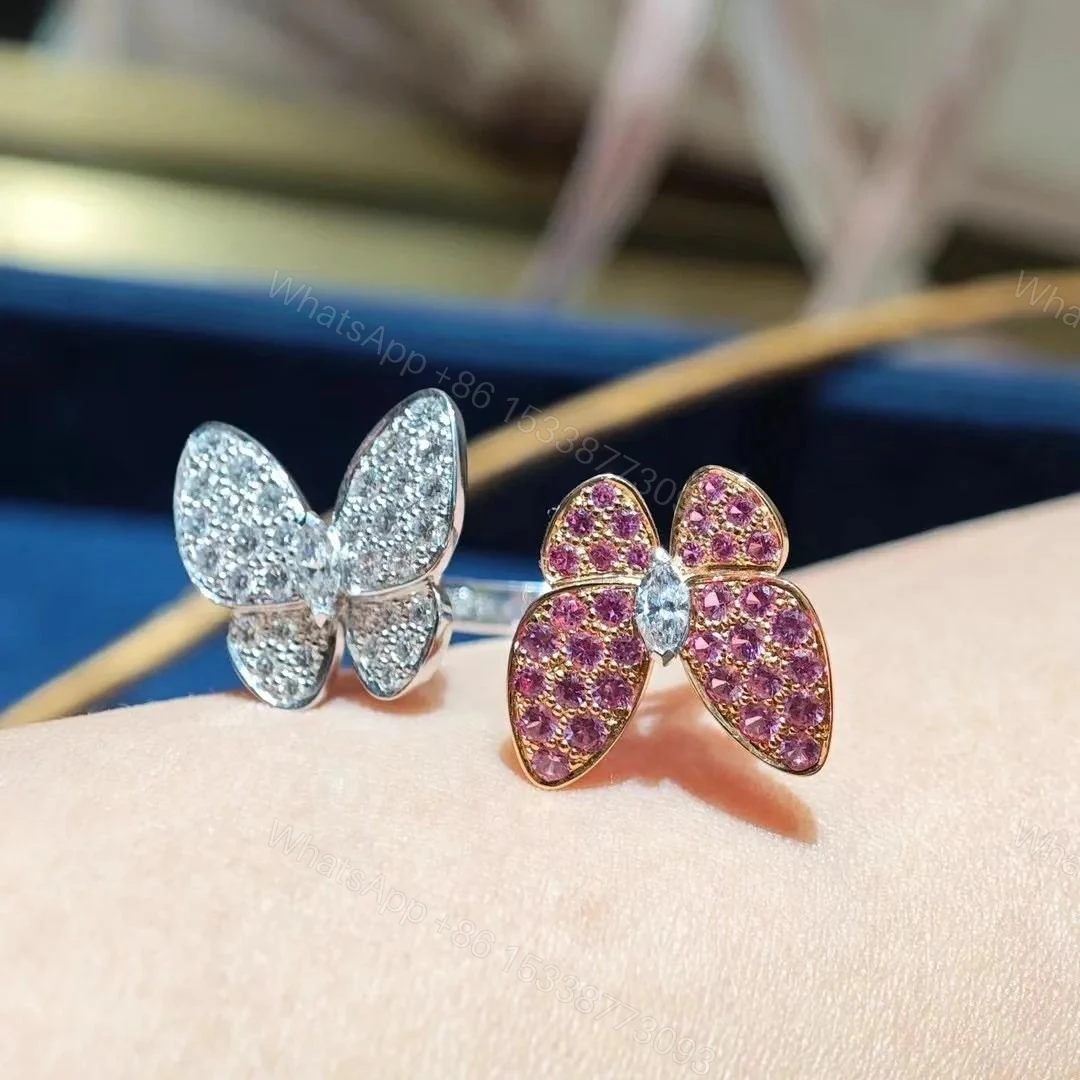 View 2 of VCA Two Butterfly Between the Finger ring
