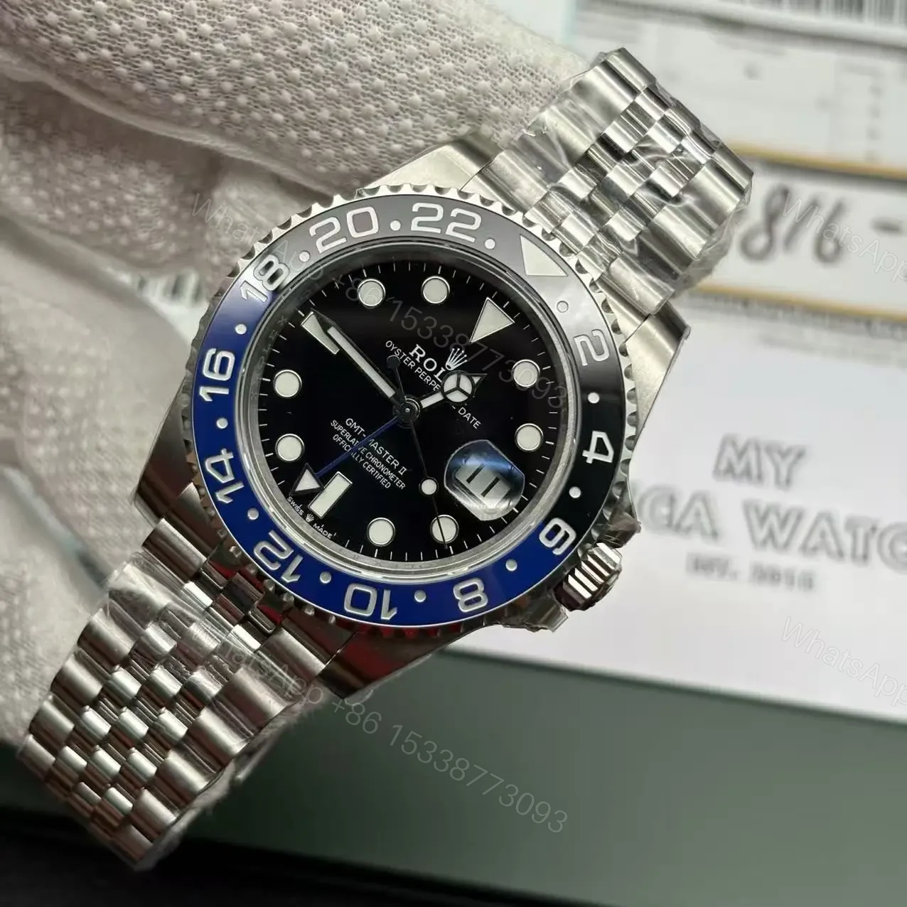 View 4 of Replica Rolex GMT Master Jubilee – Batgirl