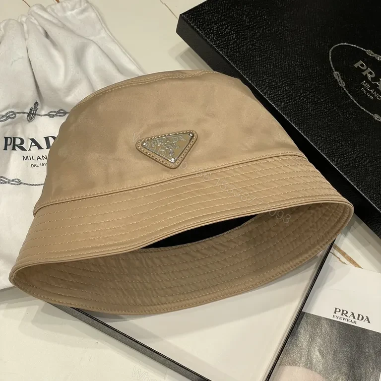 View 5 of Sand-Beige Prada Nylon Bucket Hat: Everyday Luxury