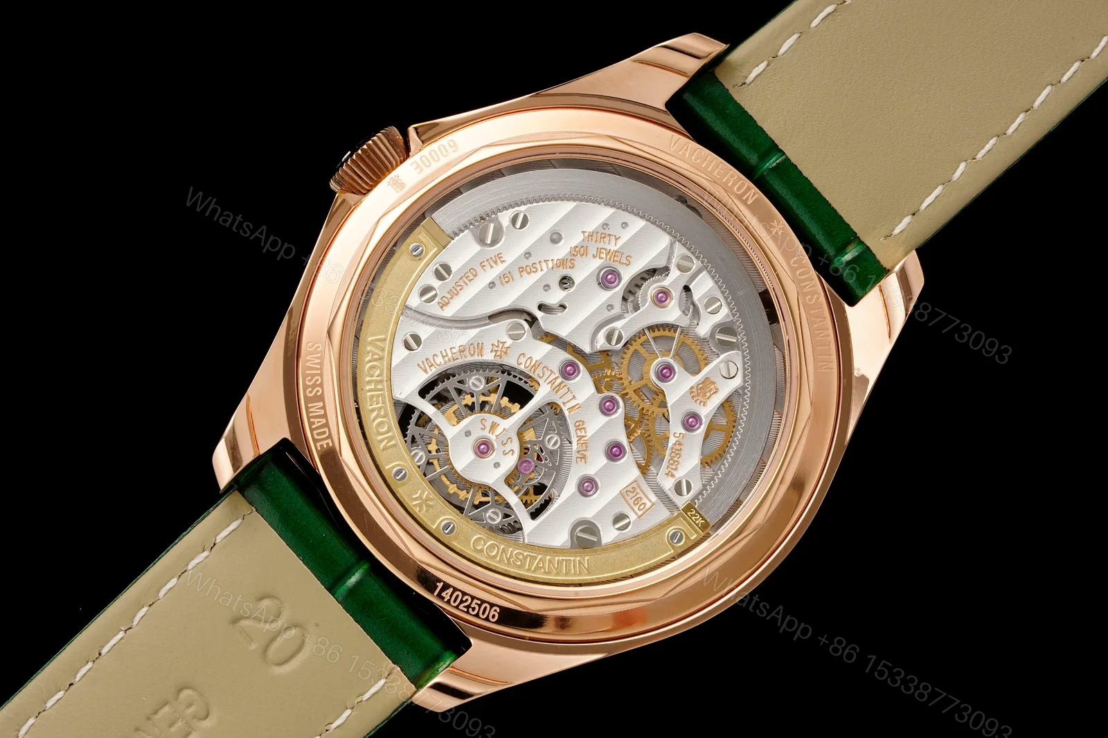 View 9 of Vacheron Constantin FiftySix Tourbillon 6000E Rose Gold Watch 41mm Ultimate Edition RG-VC-FIFTYSIX-6000E-TOURBILLON-41
