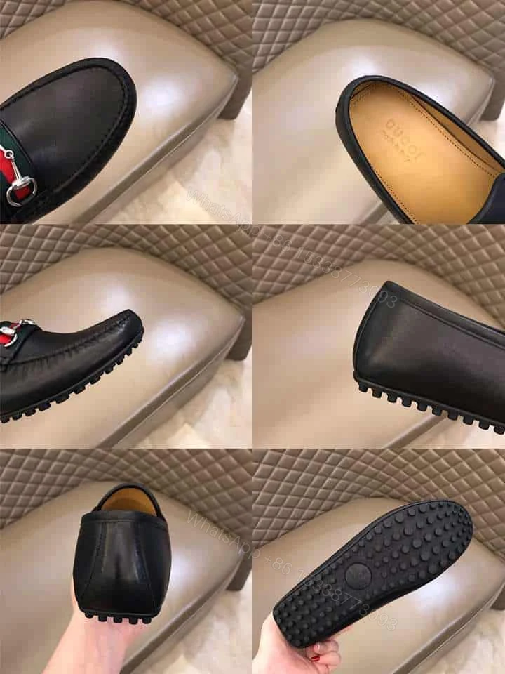 View 7 of GUCCI GUCCI LEATHER DRIVER WITH WEB – LDG010