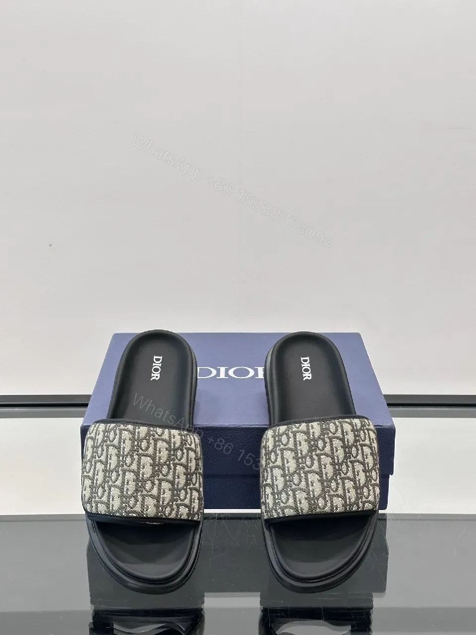 View 4 of Patterned Jacquard Slide Sandals – All-Day Comfort, Luxury Casual