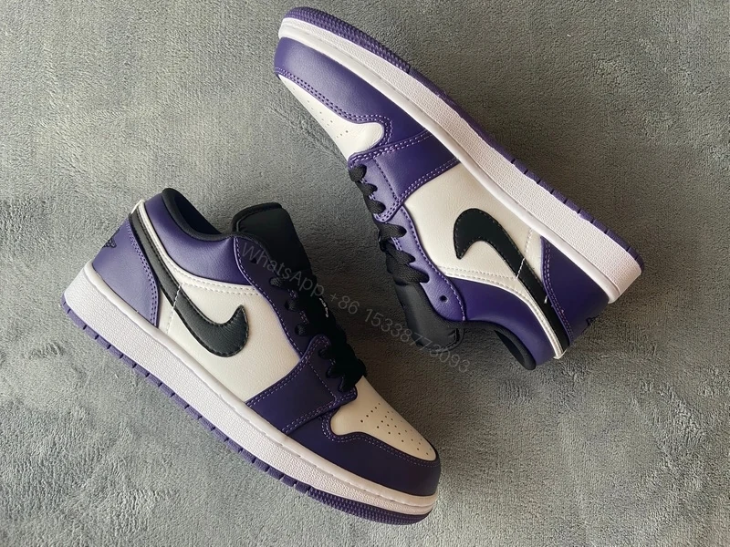 View 5 of Air Jordan 1 Low Court Purple 553558-500