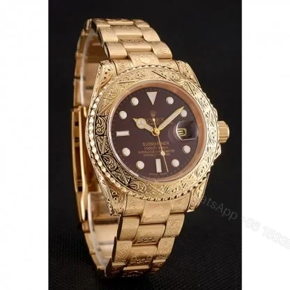 View 3 of Replica Rolex Submariner Brown Dial 1454070