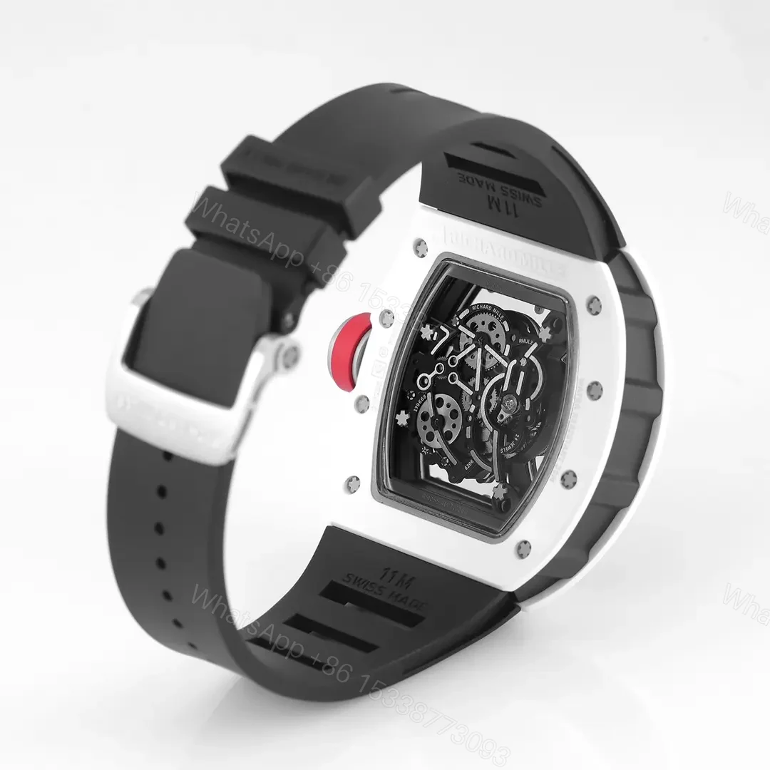 View 7 of KU+ KV-V5 White Ceramic Skeleton Watch