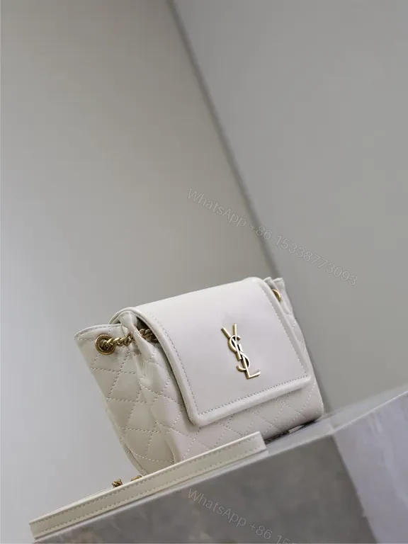 View 4 of Ivory Quilted Lambskin Mini Bag: Luxe Everyday Charm