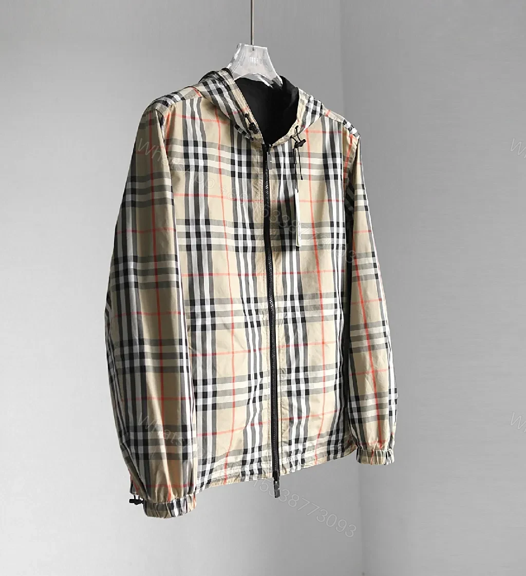 View 6 of Patterned Windbreaker Jacket with Hidden Zip Detail