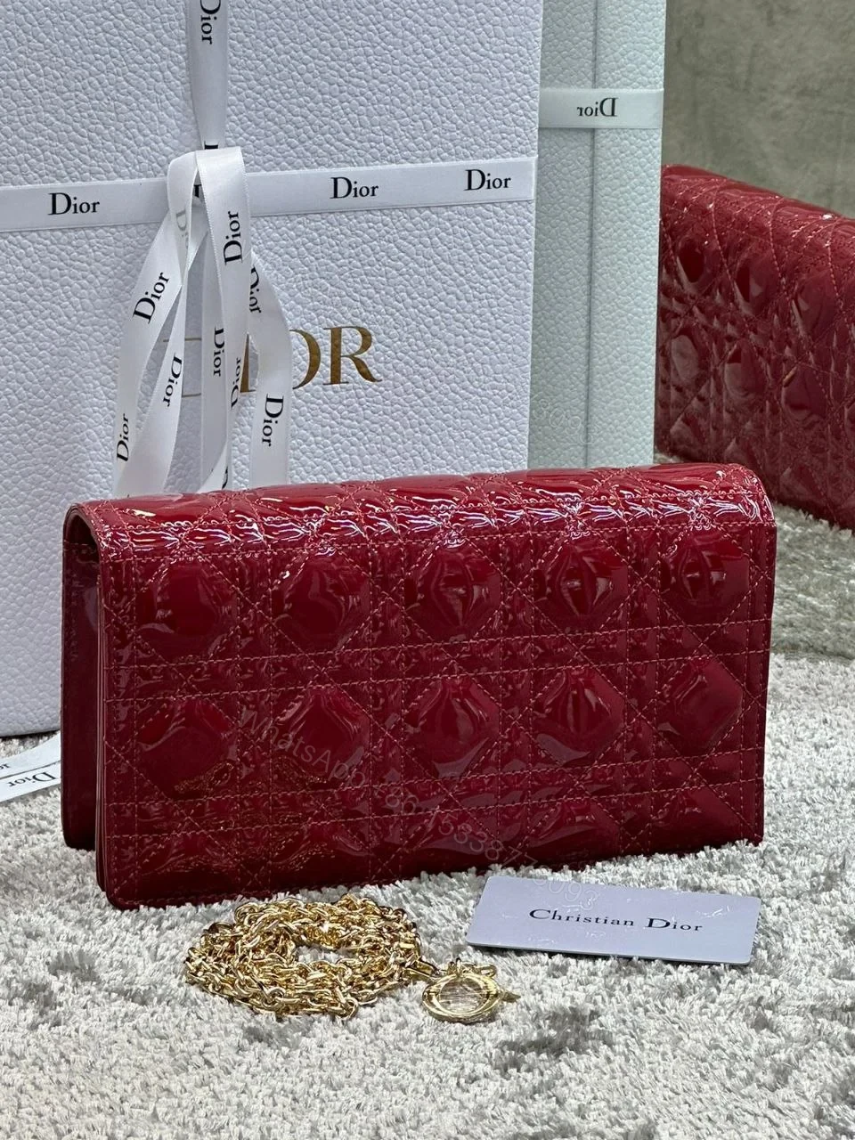 DIOR LADY POUCH Patent Leather Bag — view 1