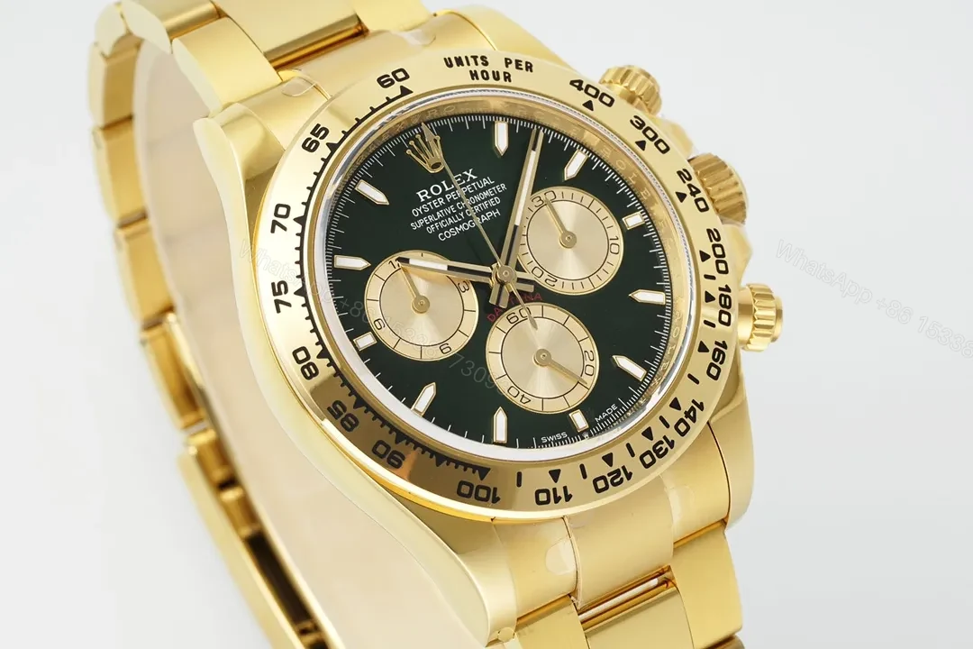 View 2 of GS Factory Clean Factory APS Daytona Gold Green Dial Watch