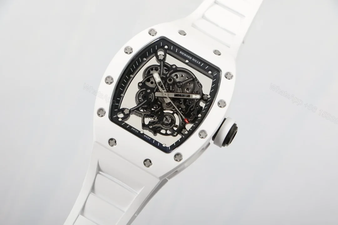 View 4 of Richard Mille RM055 Ceramic RMUL2 White Shock Absorber Super Configuration RM055-RMUL2-CERAMIC-WHITE-SHOCK
