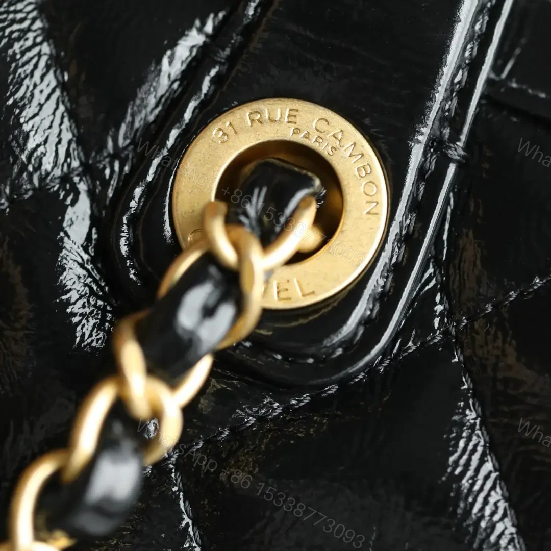 View 11 of 高仿Chanel*25A系列AS5578保齡球手提包黑色小號免檢版