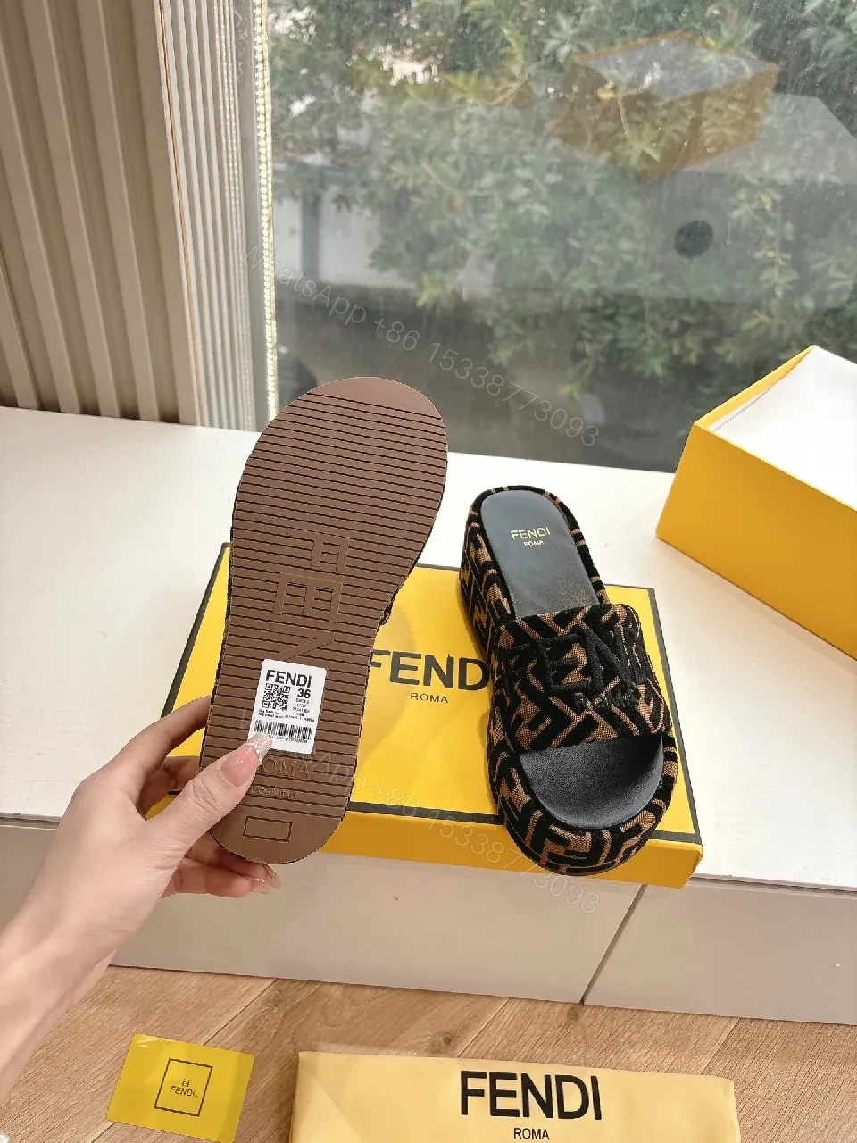 View 7 of Statement Jacquard Slip-Ons: Luxe Open-Toe Footwear