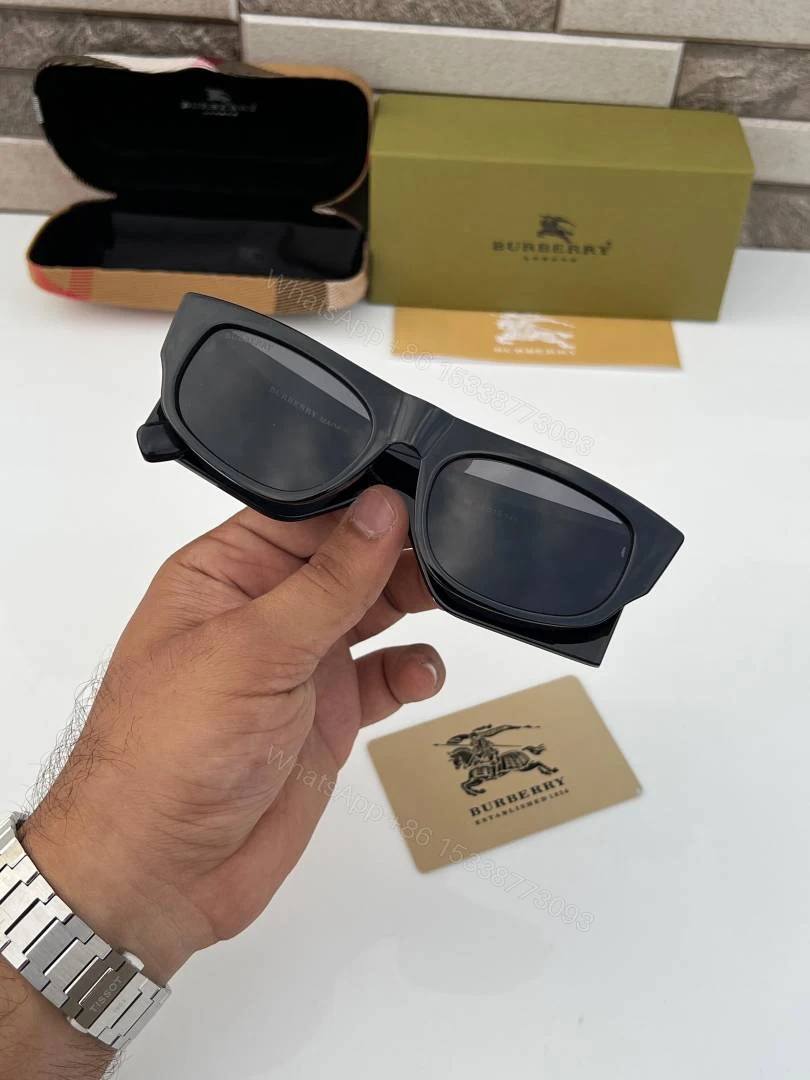 View 4 of First Copy Burberry 6148 Black Sunglasses