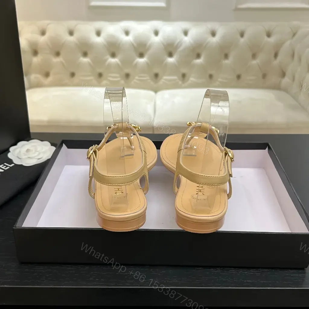 View 4 of Crystal-Embellished Sandals: Minimal Luxury, Transparent Strap Flip-flops