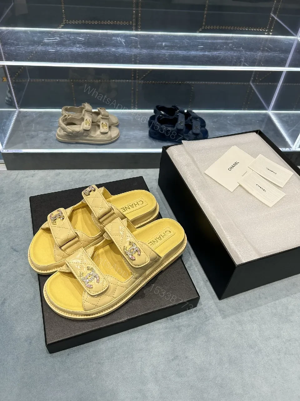 View 6 of Quilted Comfort Sandals - Premium Everyday Relaxed Luxe