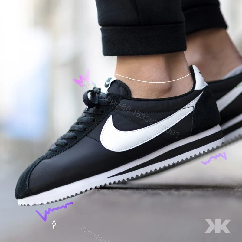 View 4 of FIRST COPY NIKE CORTEZ BASIC BLACK FOR MEN