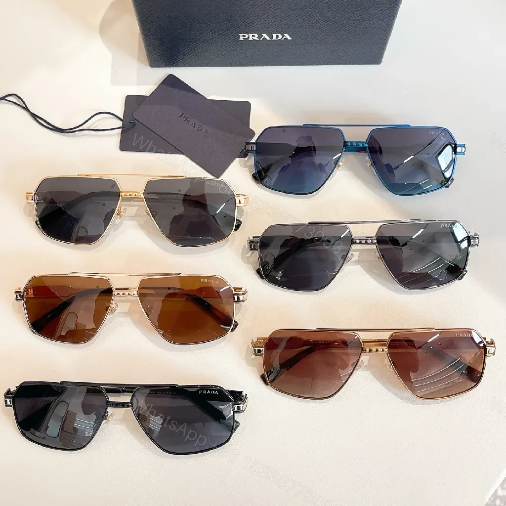 View 4 of Warm Brown Gradient Metal Sunglasses, Minimalist Luxe, UV400