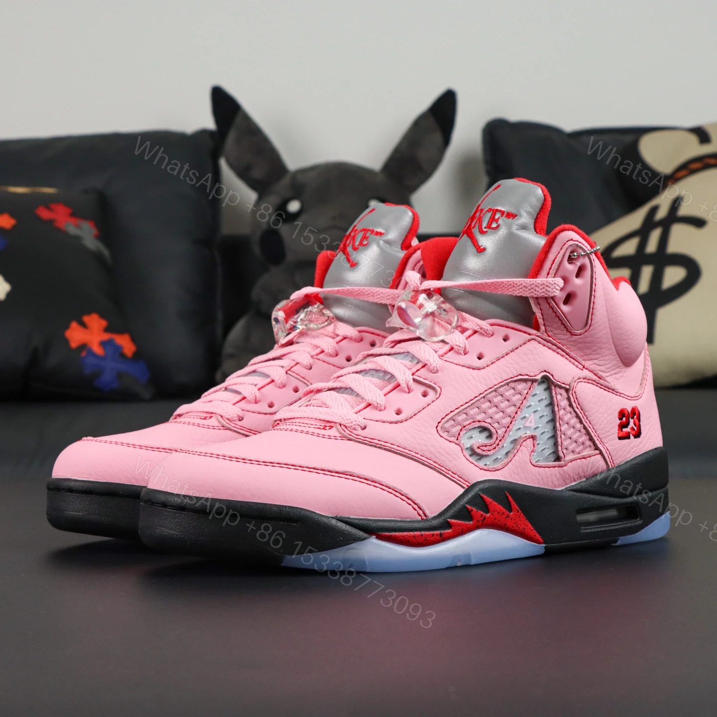 View 8 of Awake NY x Air Jordan 5 Retro Pink Reps
