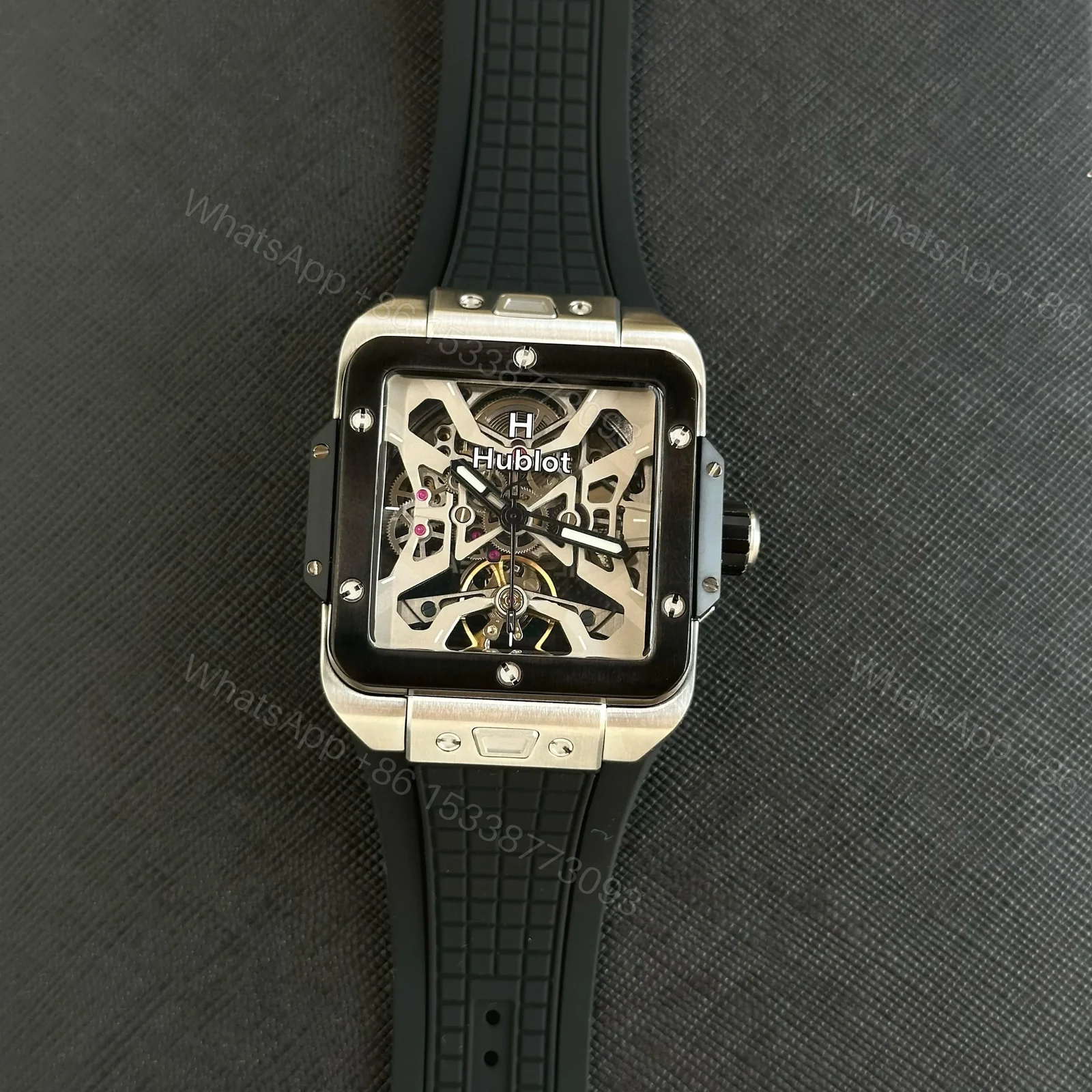 View 4 of Hublot Square Bang Unico Titanium 42MM Skeleton Edition