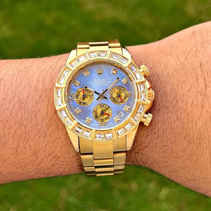 View 2 of Rolex Daytona Gold Ice Blue 42mm Chronograph