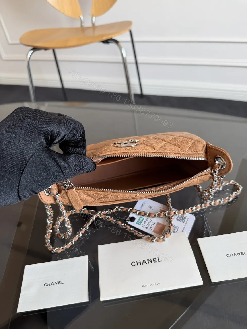 View 11 of Quilted Leather Shoulder Bag: Elegant Compact Chic, Everyday Luxury