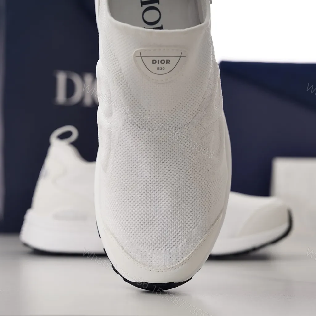 View 6 of White Knit Runner: Subtle Texture, Luxe Comfort Sneaker