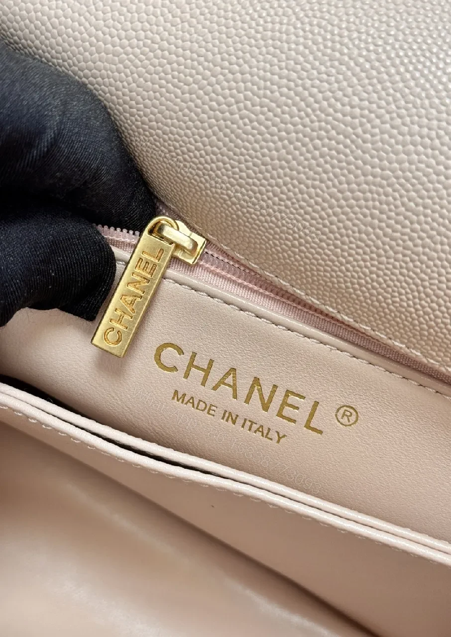 View 5 of Soft Pink Quilted Mini Bag with Gold Chain — Chic Everyday Luxury