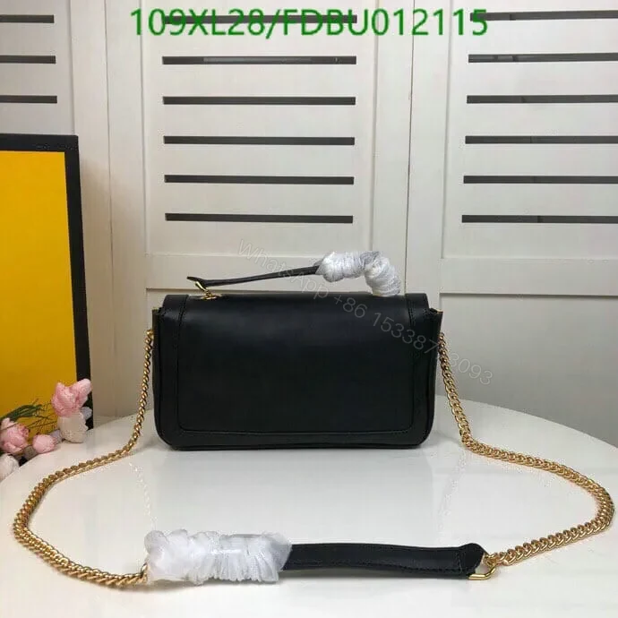 View 5 of Fendi Knockoff Baguette Chain Leather Medium Bag FDBU817 – Timeless Elegance