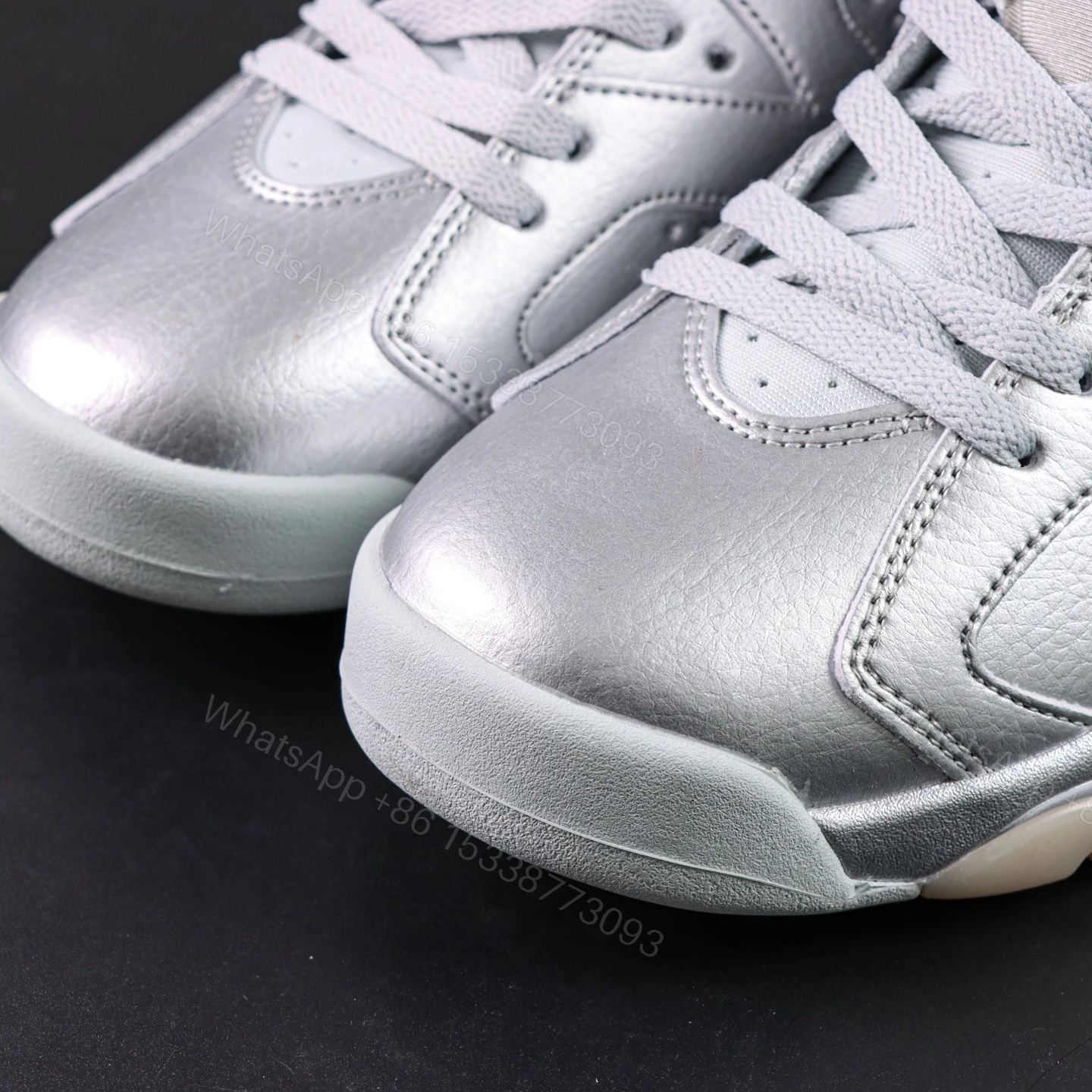View 4 of Air Jordan 6 Retro PSG ‘Paris Saint-Germain / Metallic Silver’ (2026)