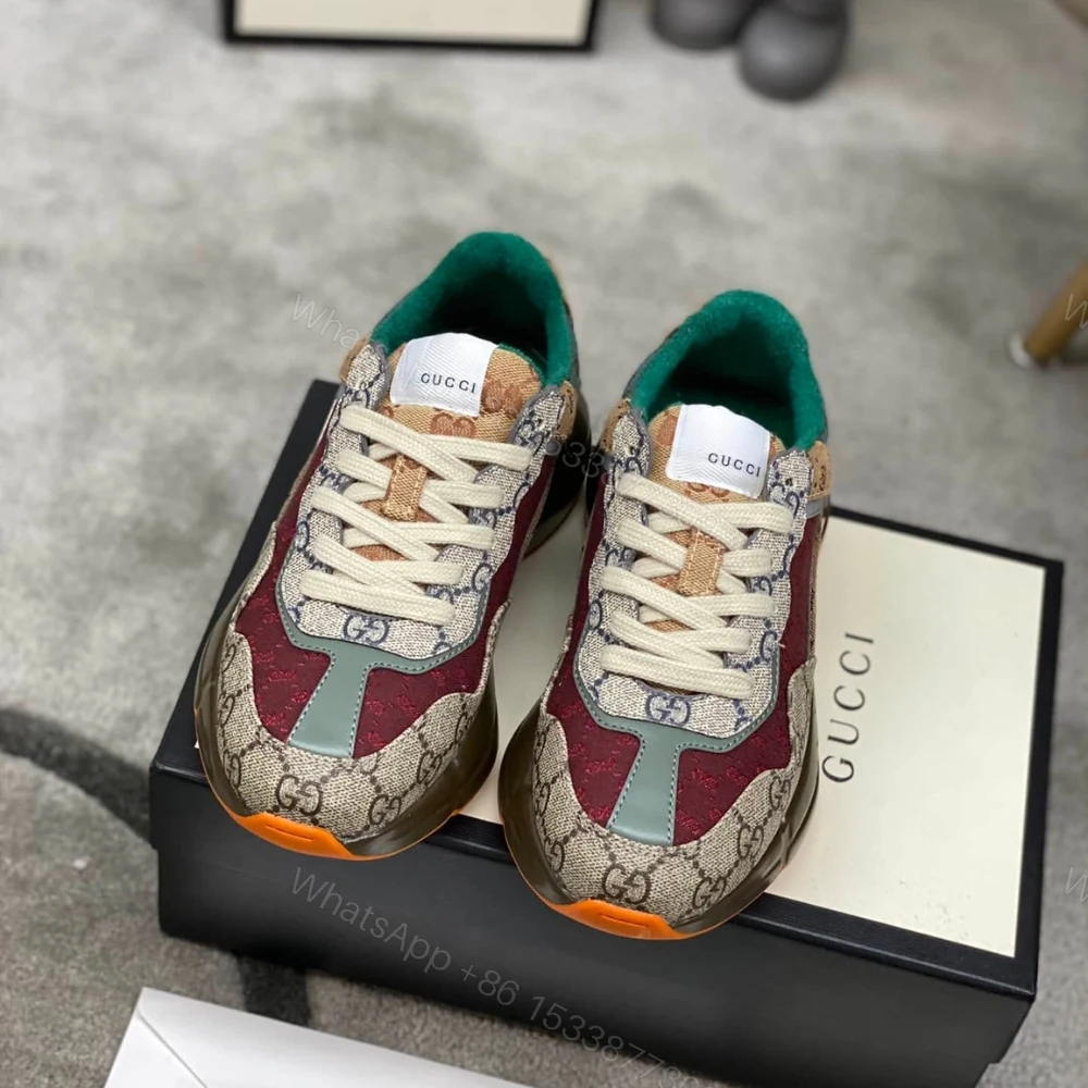 View 2 of Gucci Women’S GG Rhyton Sneaker ‎619891 99WG0-6060