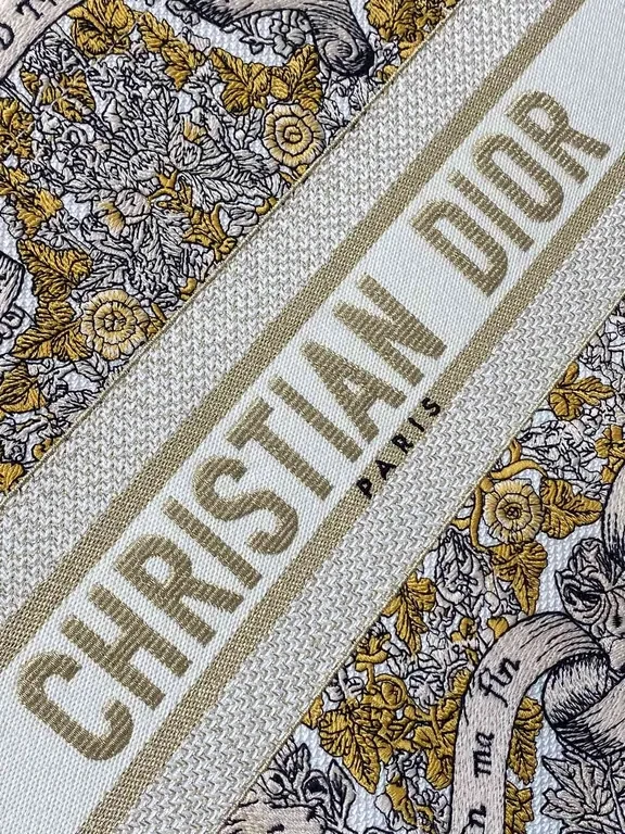 View 4 of Chic Patterned Tote: Dior-Inspired Luxury Carryall