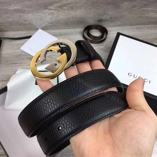 View 6 of GUCCI BELT WITH INTERLOCKING G BUCKLE – B36