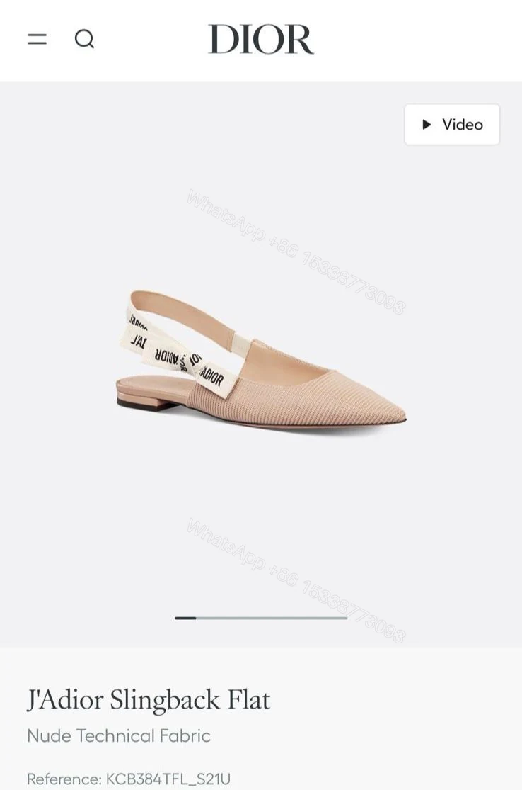 View 4 of First Copy J’Adior Slingback Flat