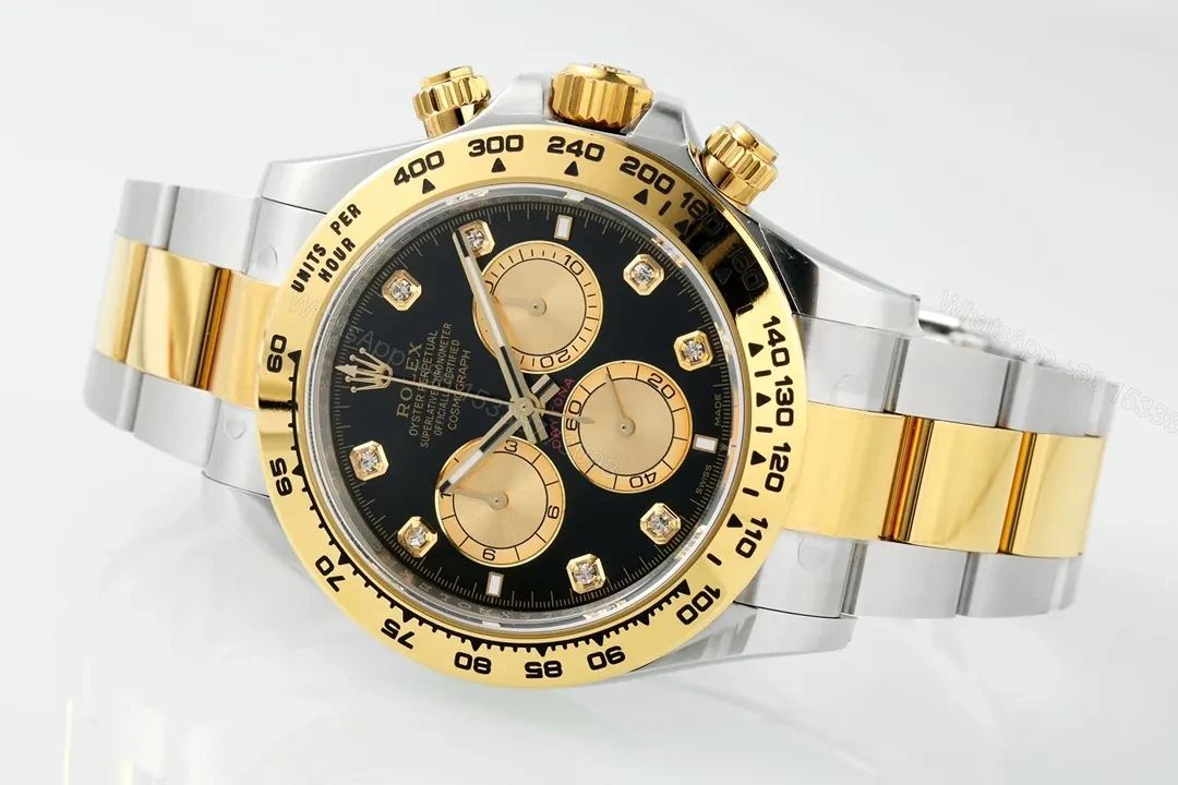 View 5 of GS Factory Clean Factory APS Daytona Black Gold Two-Tone Watch