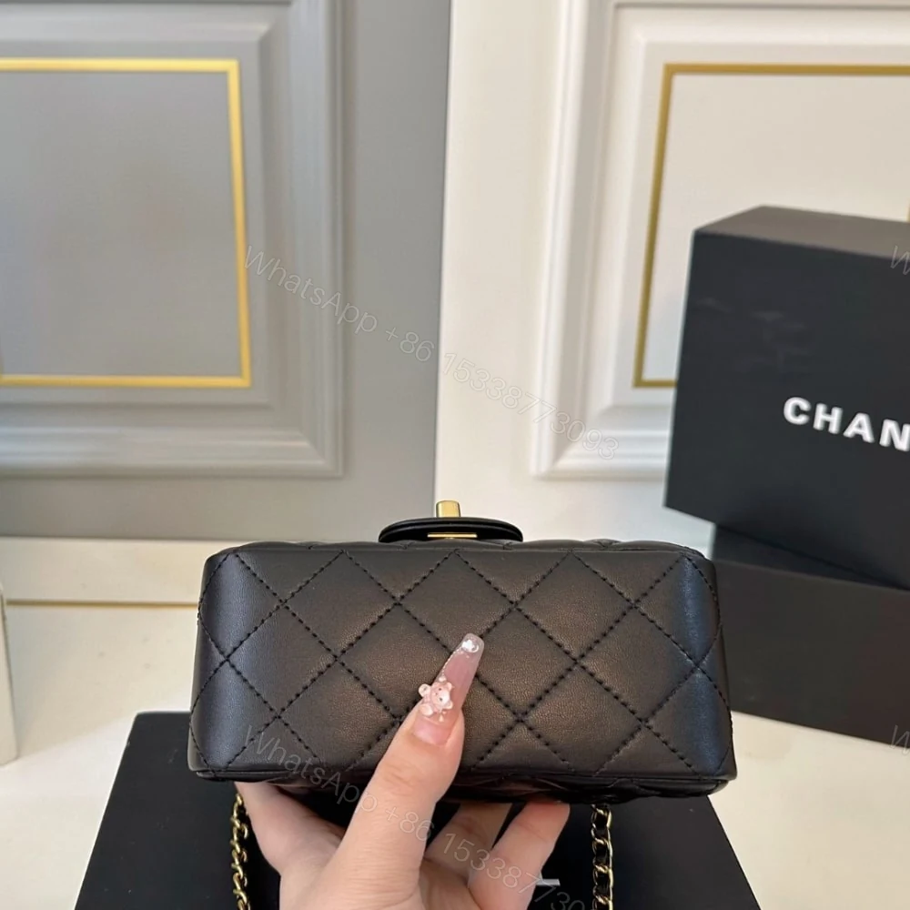 View 5 of Chanel Classic Mini Crossbody Bag Black 16Cm A35200 Y04059 94305