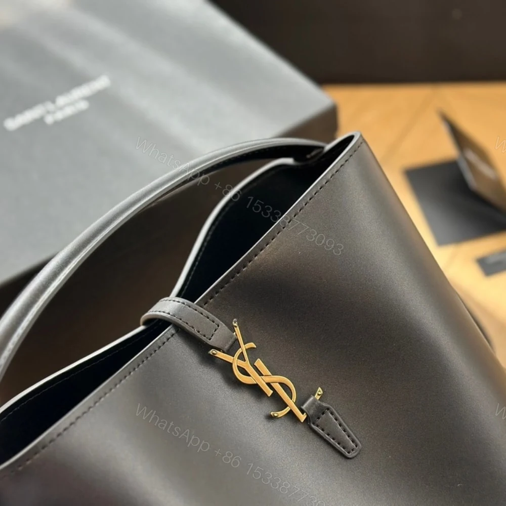 View 4 of Saint Laurent Le 37 In Shiny Black 25Cm 7428282R20W1000