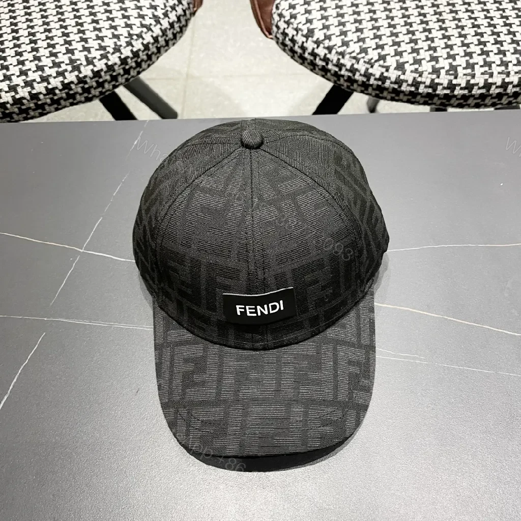 View 6 of Monochrome Monogram Cap: Textured Luxe, Adjustable Front Cap