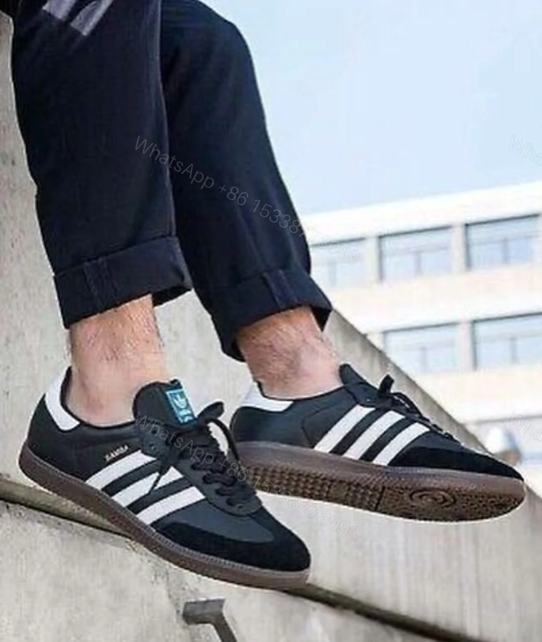 View 3 of FIRST COPY Adidas Originals Samba Black Unisex