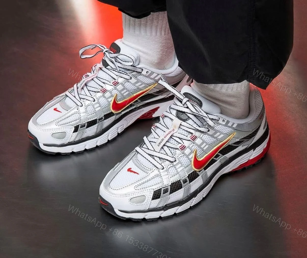 View 2 of FIRST COPY NIKE P-6000 TRAINER METALLIC RED FOR MEN