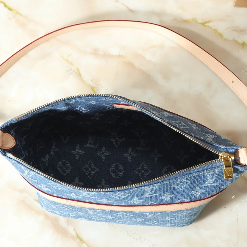 View 7 of Louis Vuitton Cruiser Toiletry Bag Blue Denim 22Cm M27945